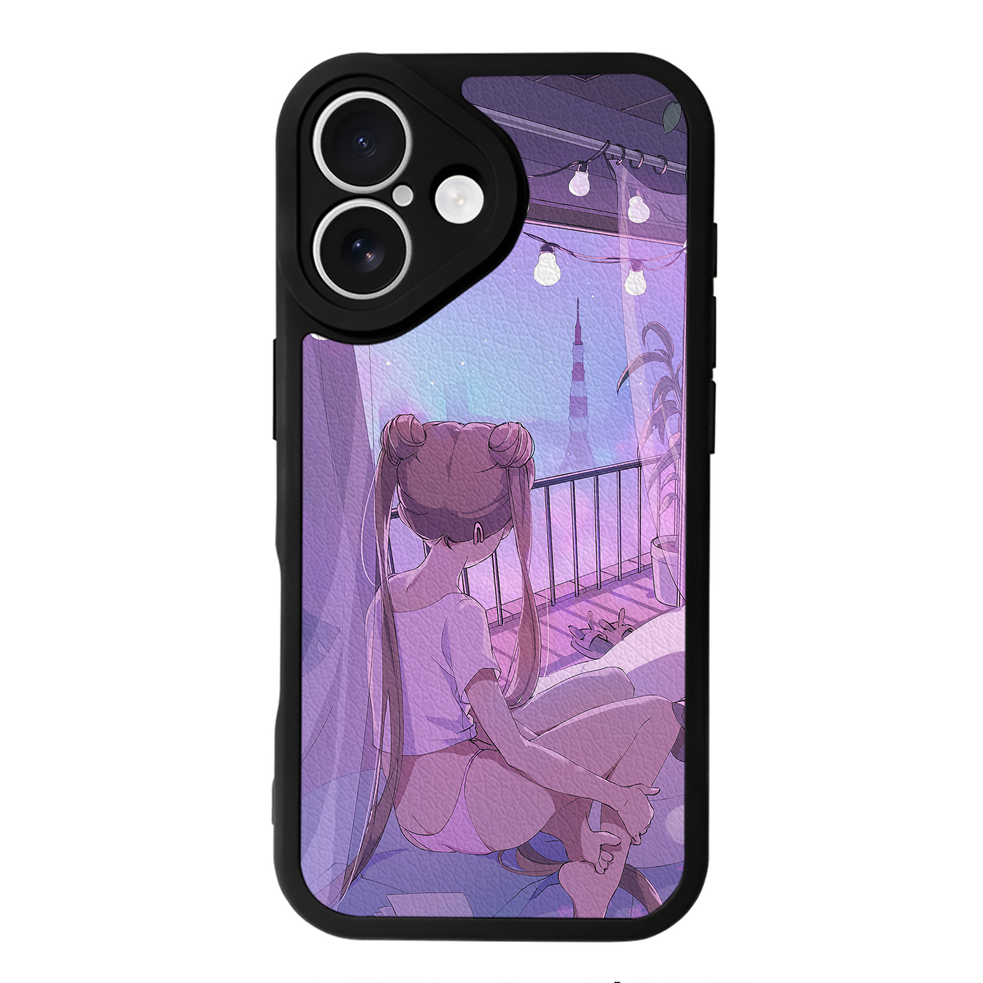 （画像用） 美少女戦士セーラームーン Sailor Moon 【iPhone 16シリーズ対応】シリコンスマホケース（レザー調） 材質：シリコン